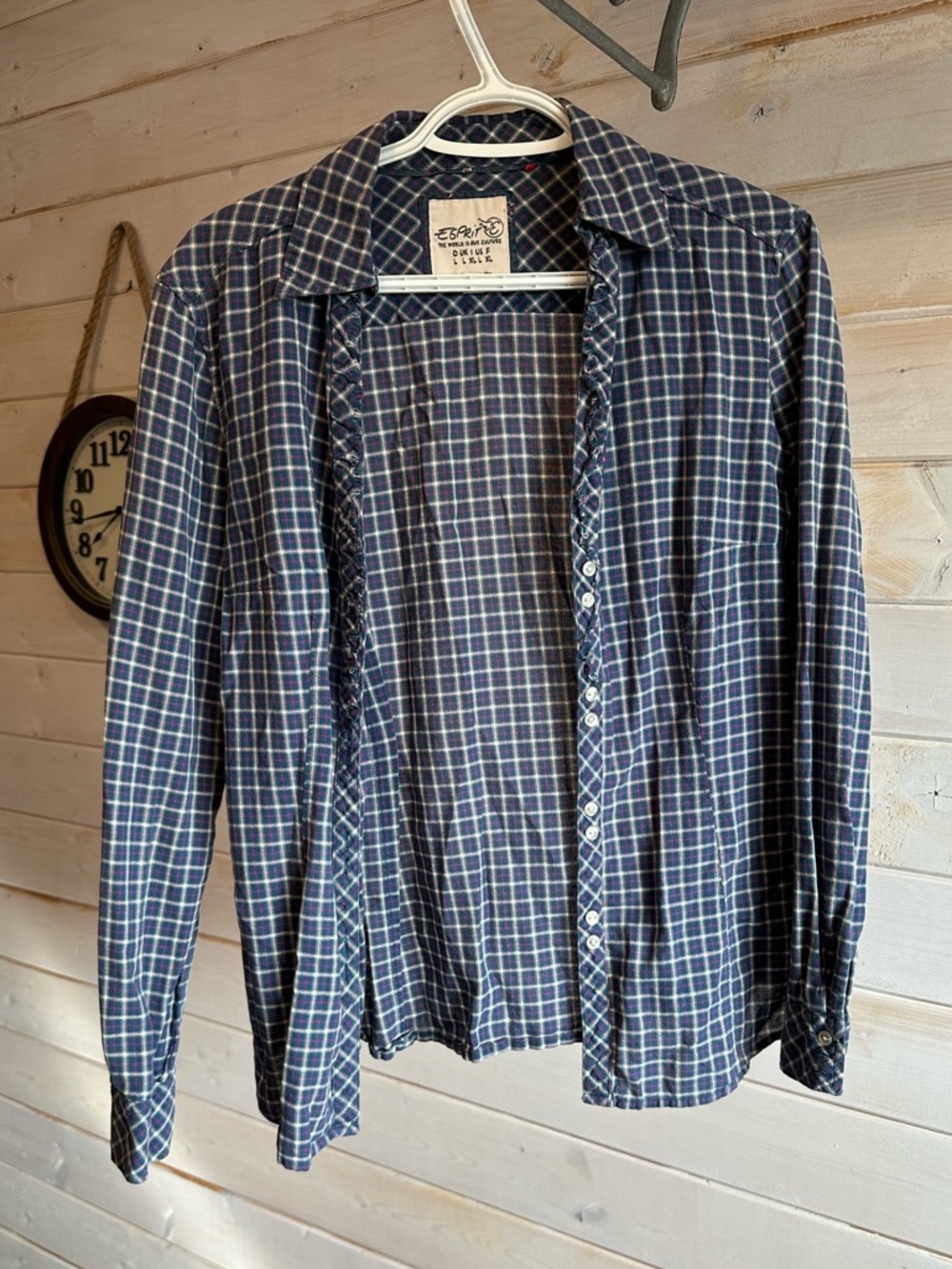 Esprit | Vintage Blue & Purple Button Down Shirt